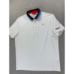Redvanly Performance Classic Solid Golf Polo Shirt (Men's XL)‎ White